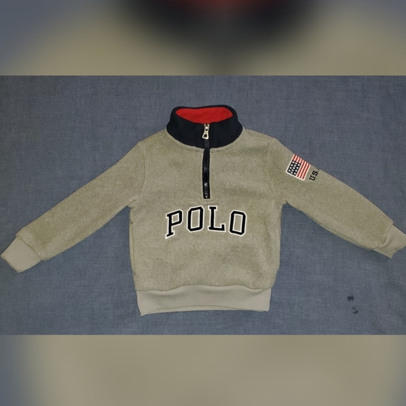 Polo Ralph LaurenToddler Fleece Mock Neck Pullover - Picture 1 of 4